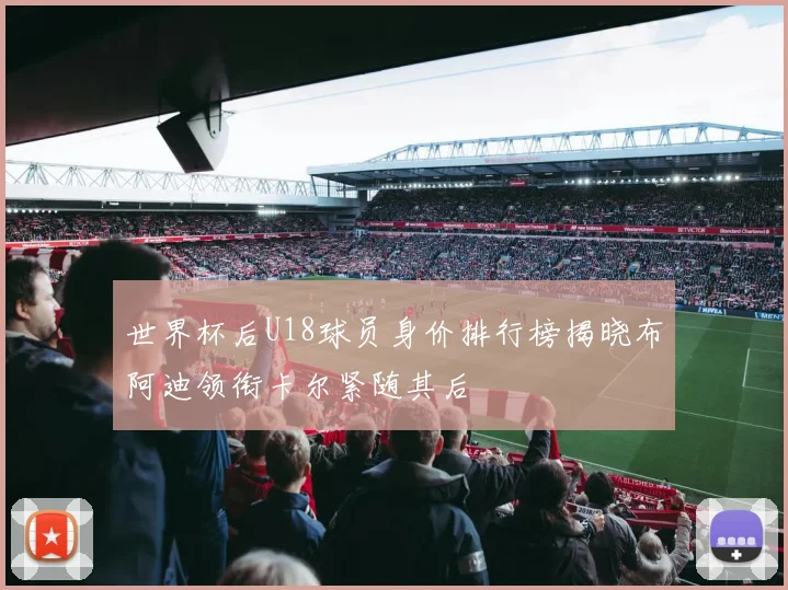 世界杯后U18球员身价排行榜揭晓布阿迪领衔卡尔紧随其后